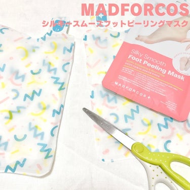 MADFORCOS シルキースムーズフットピーリングマスクのクチコミ「♡
♡
♡

#PR

【MADFORCOS】「シルキースムーズフットピーリングマスク」

@.....」（3枚目）