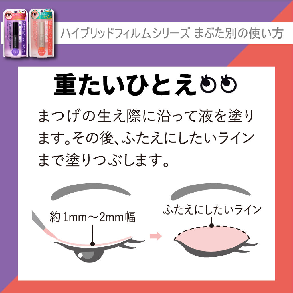 ハイブリッドフィルム/アイトーク/二重まぶた用アイテムを使ったクチコミ（1枚目）