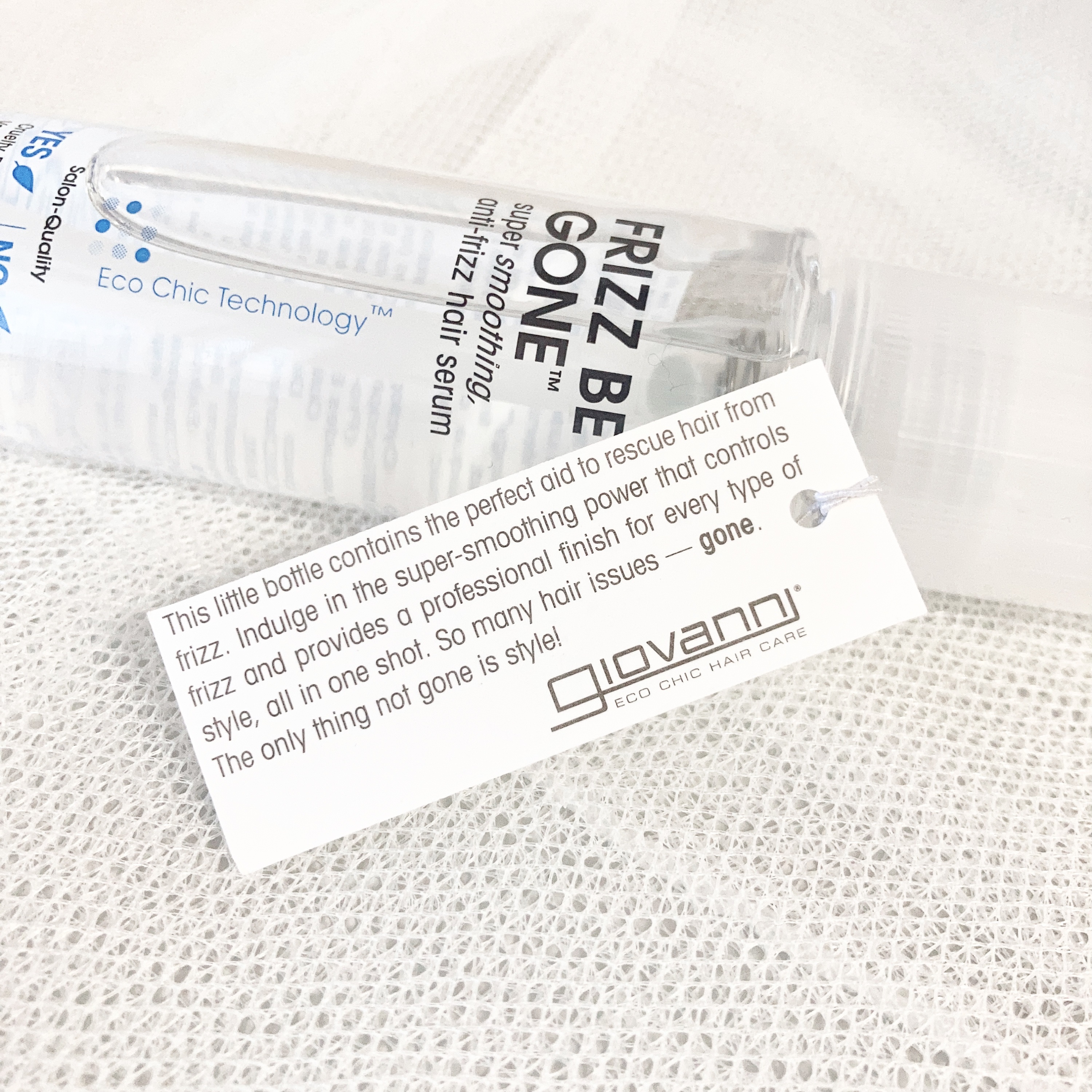 フリッズビーゴーン スムージング ヘアセラム/giovanni/ヘアオイルを使ったクチコミ（2枚目）