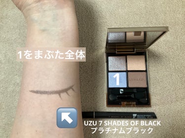 7 SHADES OF BLACK/UZU BY FLOWFUSHI/リキッドアイライナーを使ったクチコミ（3枚目）