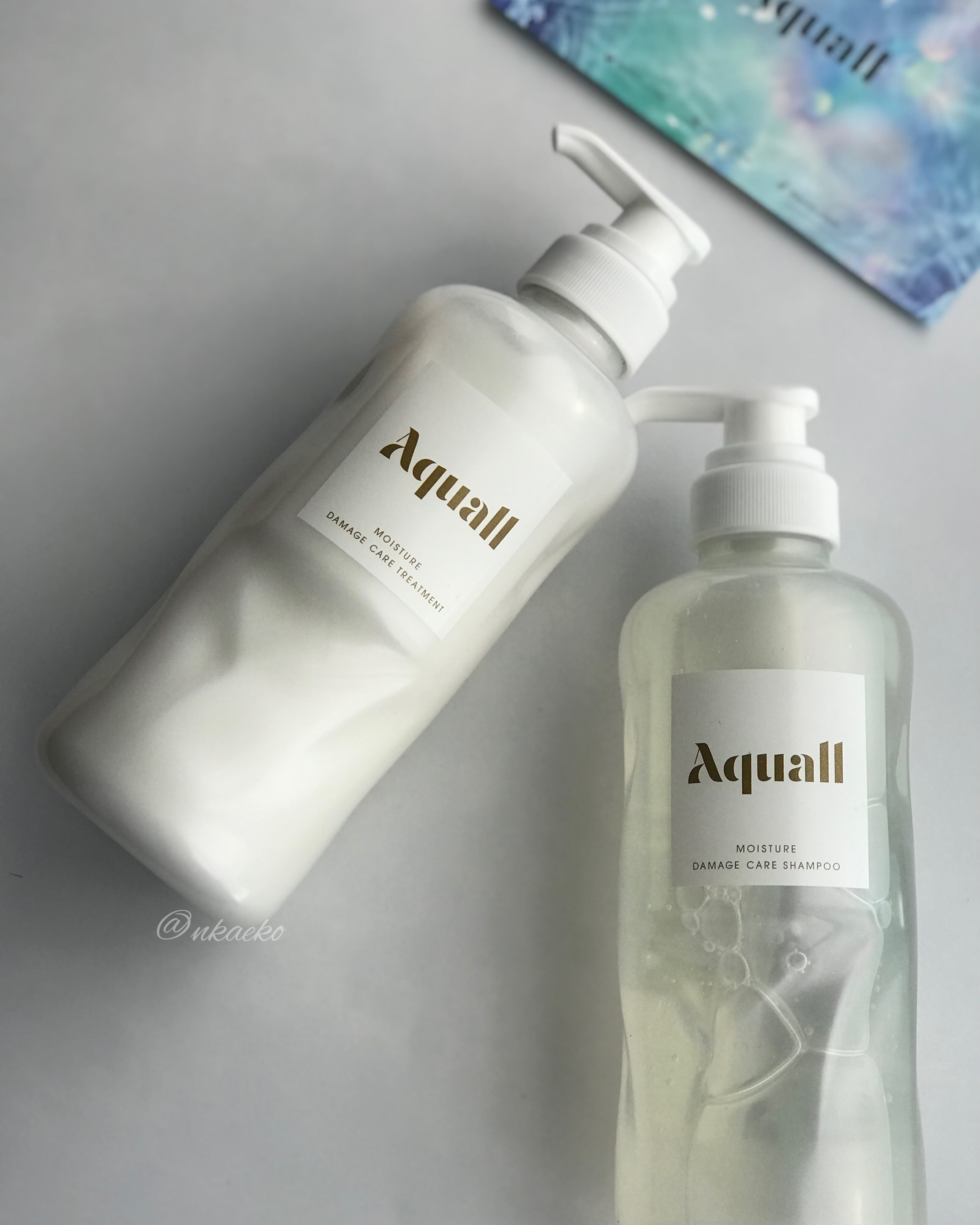 モイスチャーダメージケア シャンプー/ トリートメント［クリスタルエディション］ ピオニー&グリーンアップルの香り　　/Aquall/市販シャンプーを使ったクチコミ（2枚目）