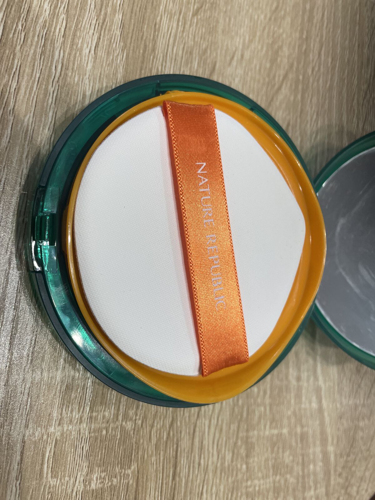 グリーンダーママイルドシカビックUVクッション/ネイチャーリパブリック/日焼け止めローションを使ったクチコミ（2枚目）