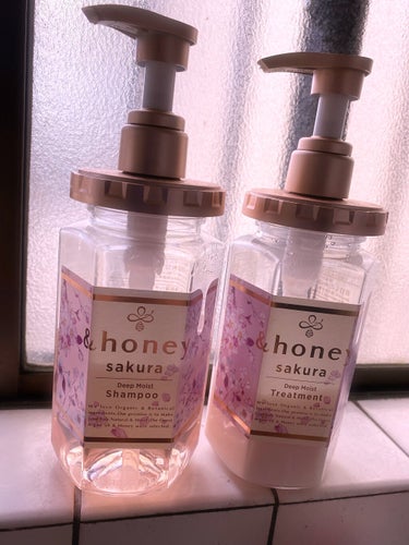 サクラ ディープモイスト シャンプー1.0/ヘアトリートメント2.0/&honey/シャンプー・コンディショナーを使ったクチコミ（1枚目）