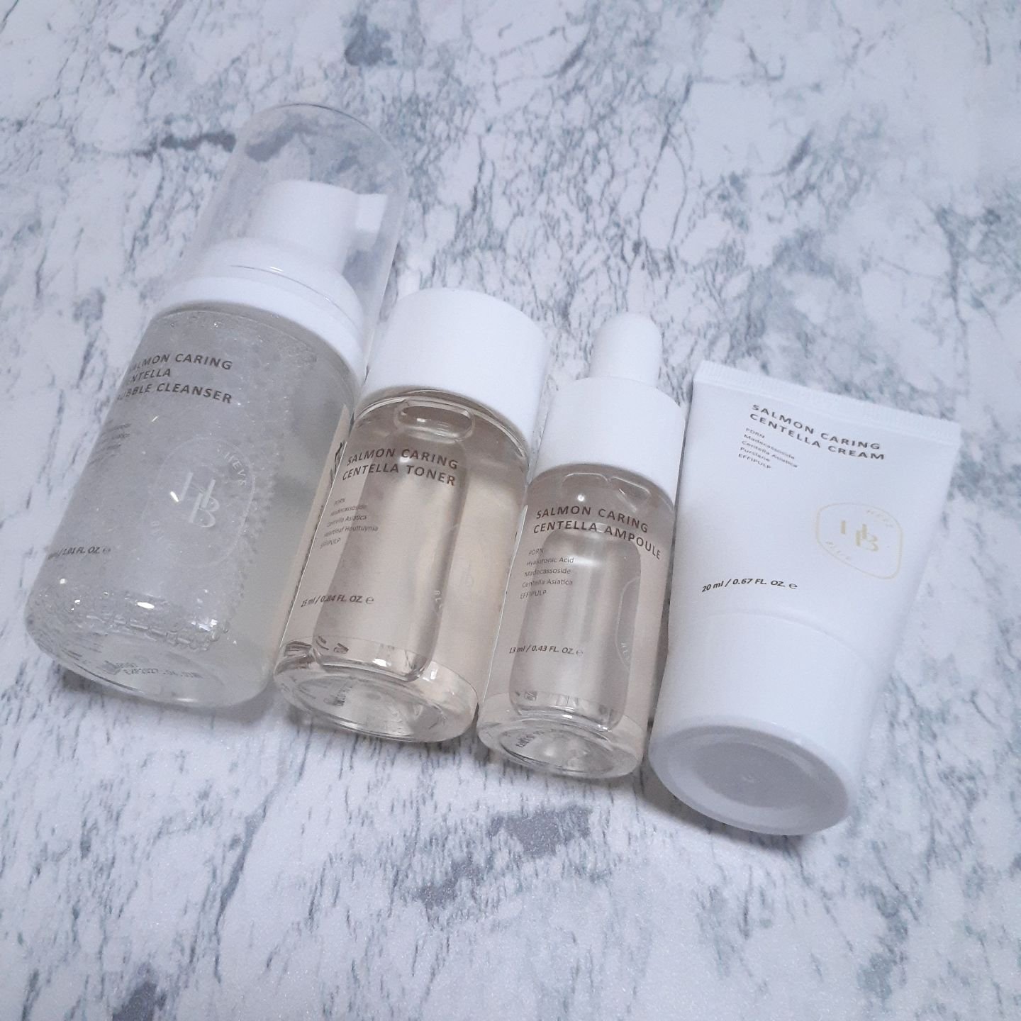 サーモンケアリングセンテラアンプル/Heve Blue/美容液を使ったクチコミ（1枚目）