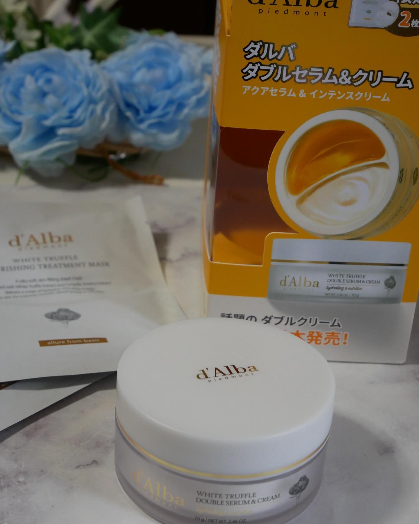 ホワイトトリュフダブルセラムアンドクリーム/ダルバ/フェイスクリームを使ったクチコミ（1枚目）