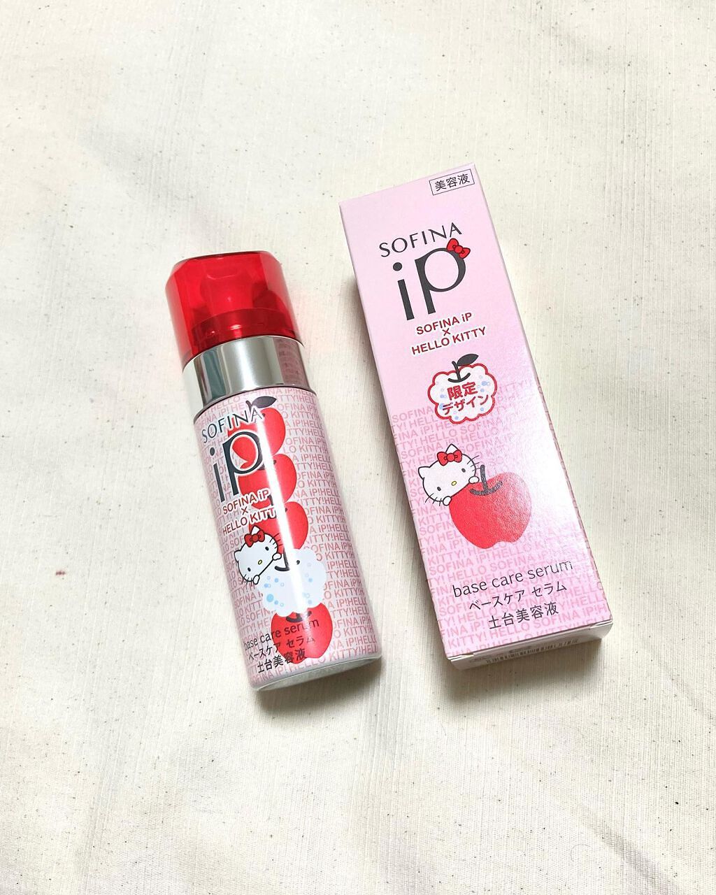 ベースケア セラム<土台美容液>ハローキティコラボ限定デザイン 泡りんご/SOFINA iP/美容液を使ったクチコミ（1枚目）