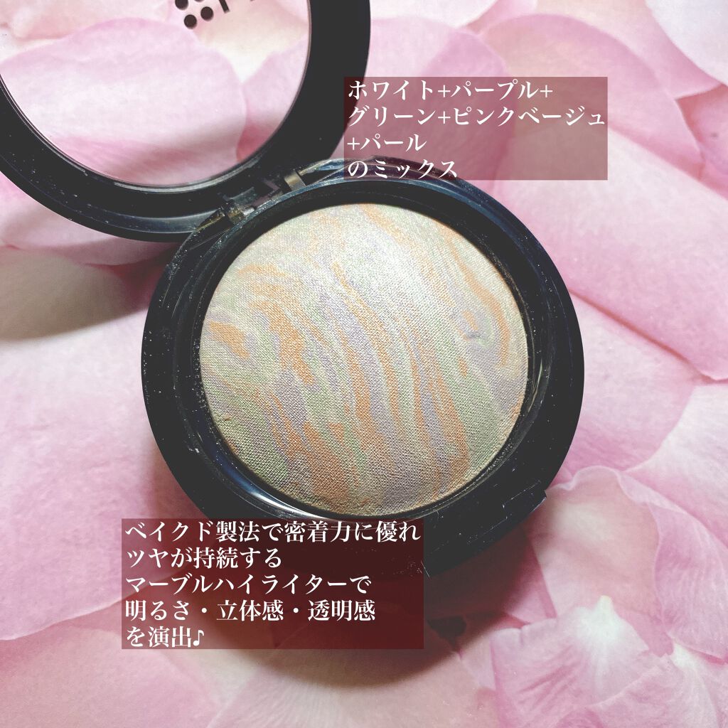 マーブルハイライター/LB/パウダーチークを使ったクチコミ(2枚目)