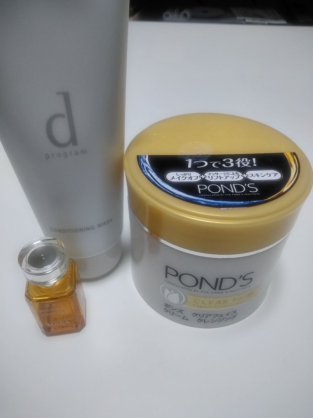 クリアフェイス クリームクレンジング/POND'S/クレンジングクリームを使ったクチコミ（1枚目）