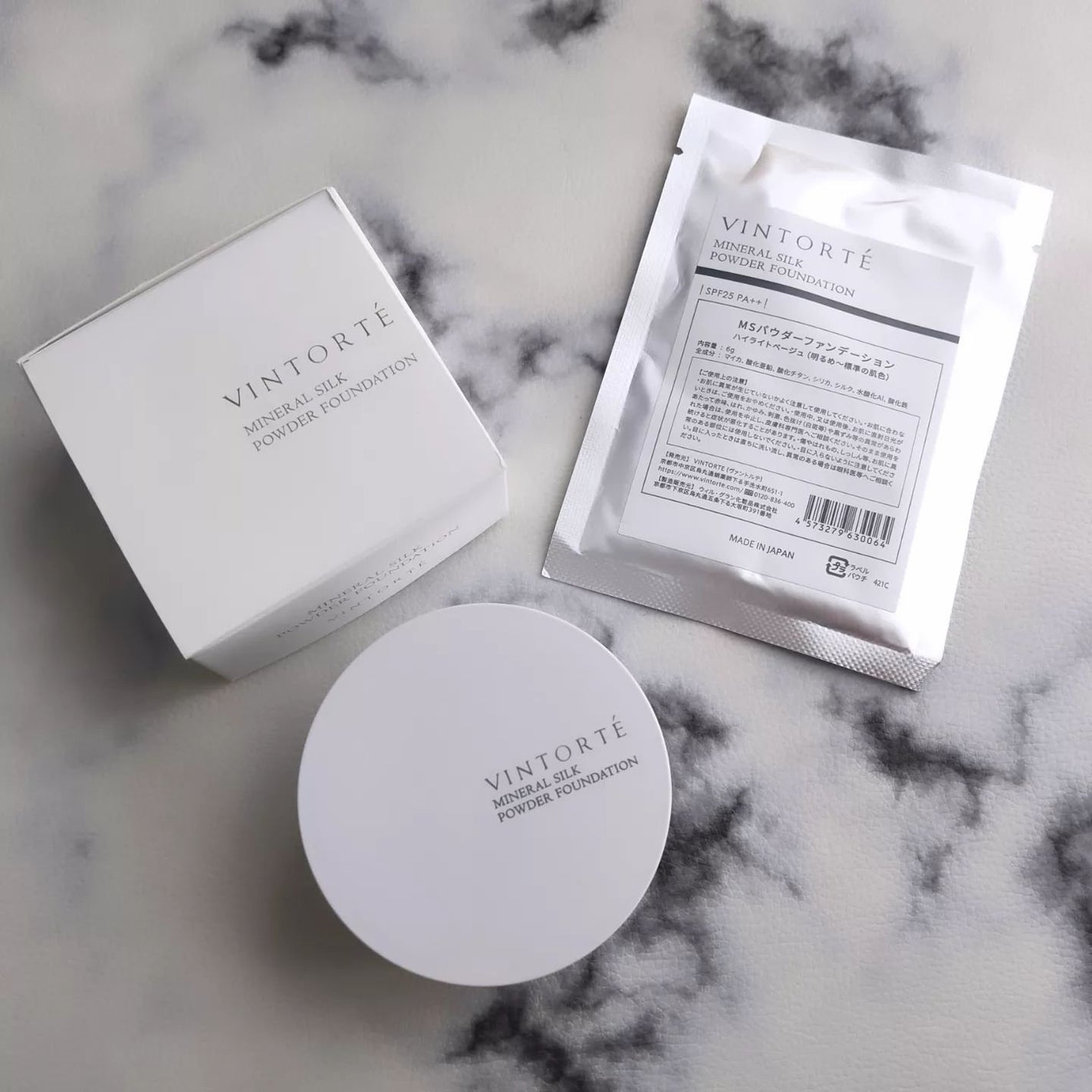 ミネラルシルクファンデーション(ケース・パフ付)/ヴァントルテ/パウダーファンデーションを使ったクチコミ(2枚目)