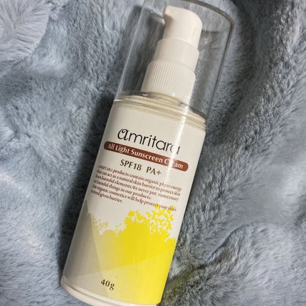 オールライト サンスクリーン クリーム SPF18 PA+/AMRITARA/化粧下地を使ったクチコミ(1枚目)