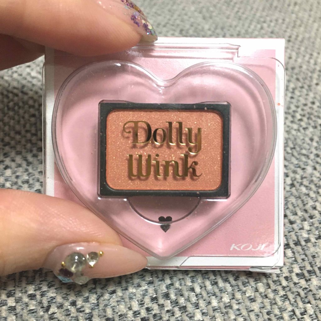 カスタムシャドウ 03 ミモザオレンジ/ドーリーウインク/単色アイシャドウを使ったクチコミ（1枚目）