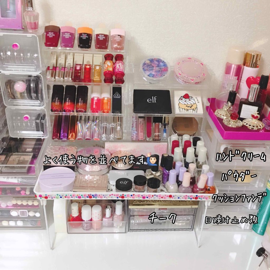 3段式クリアーケース/DAISO/その他化粧小物を使ったクチコミ（3枚目）