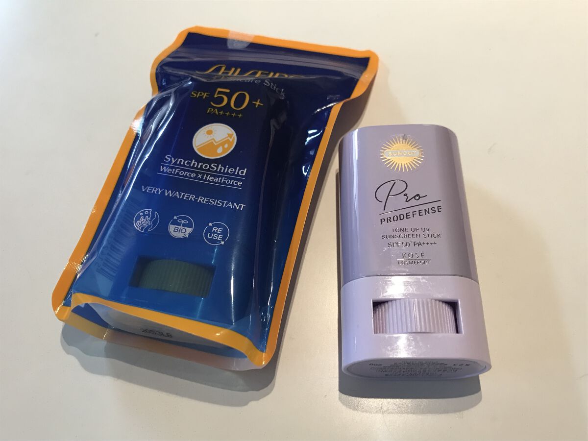 プロディフェンス トーンアップUV スティック/サンカット®/日焼け止めスティックを使ったクチコミ（1枚目）