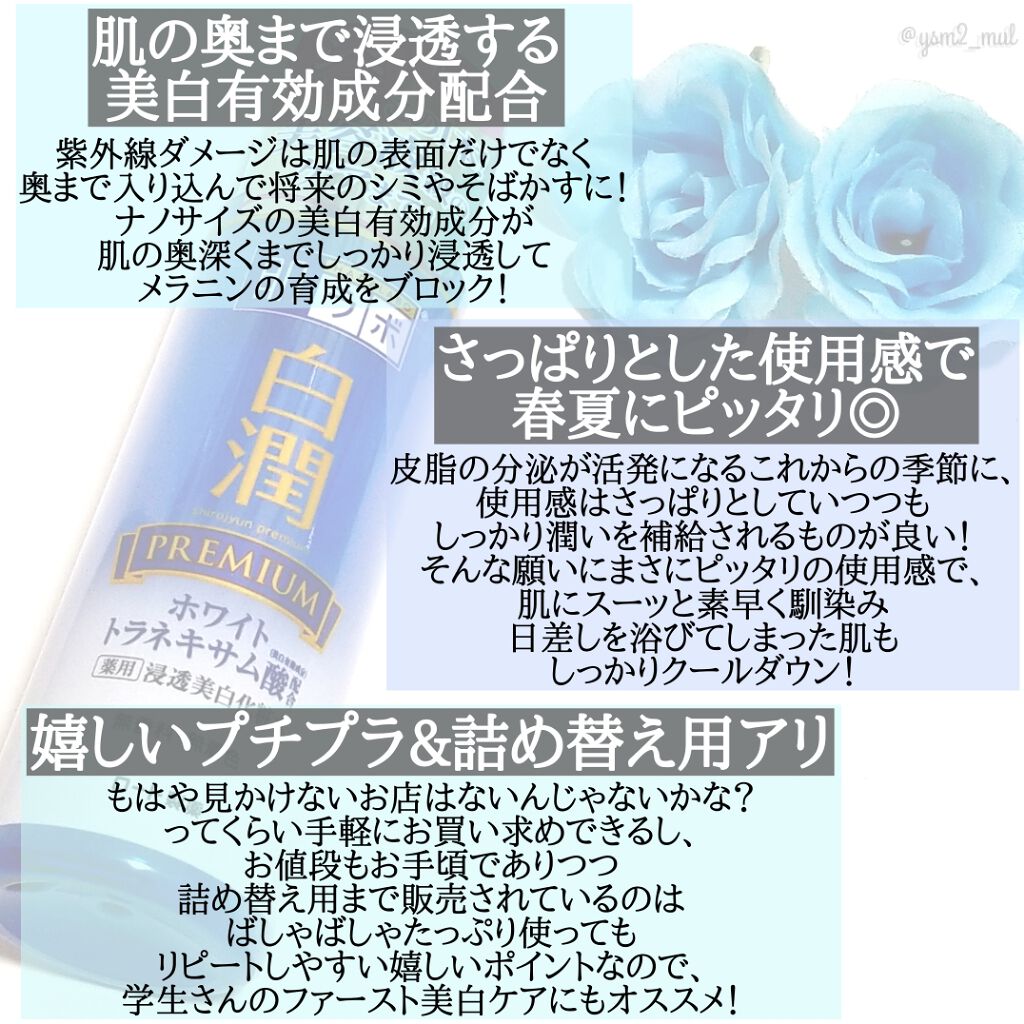 白潤プレミアム 薬用浸透美白化粧水/肌ラボ/化粧水を使ったクチコミ(2枚目)