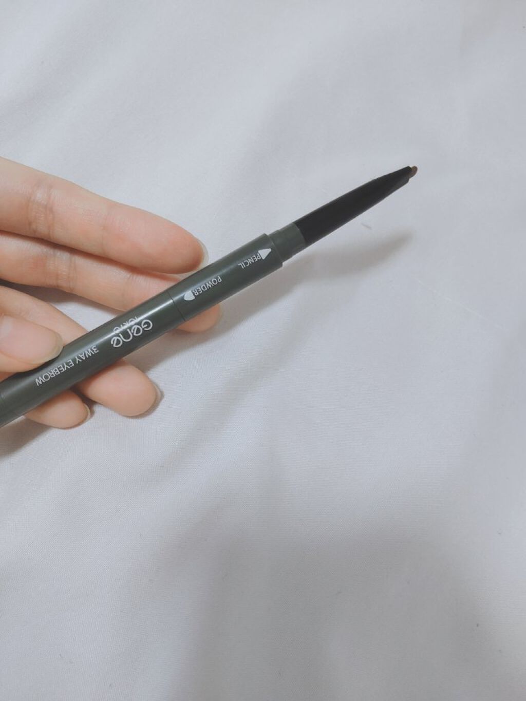 GENE3WAYアイブロウ三角芯タイプ/セリア/アイブロウペンシルを使ったクチコミ（2枚目）