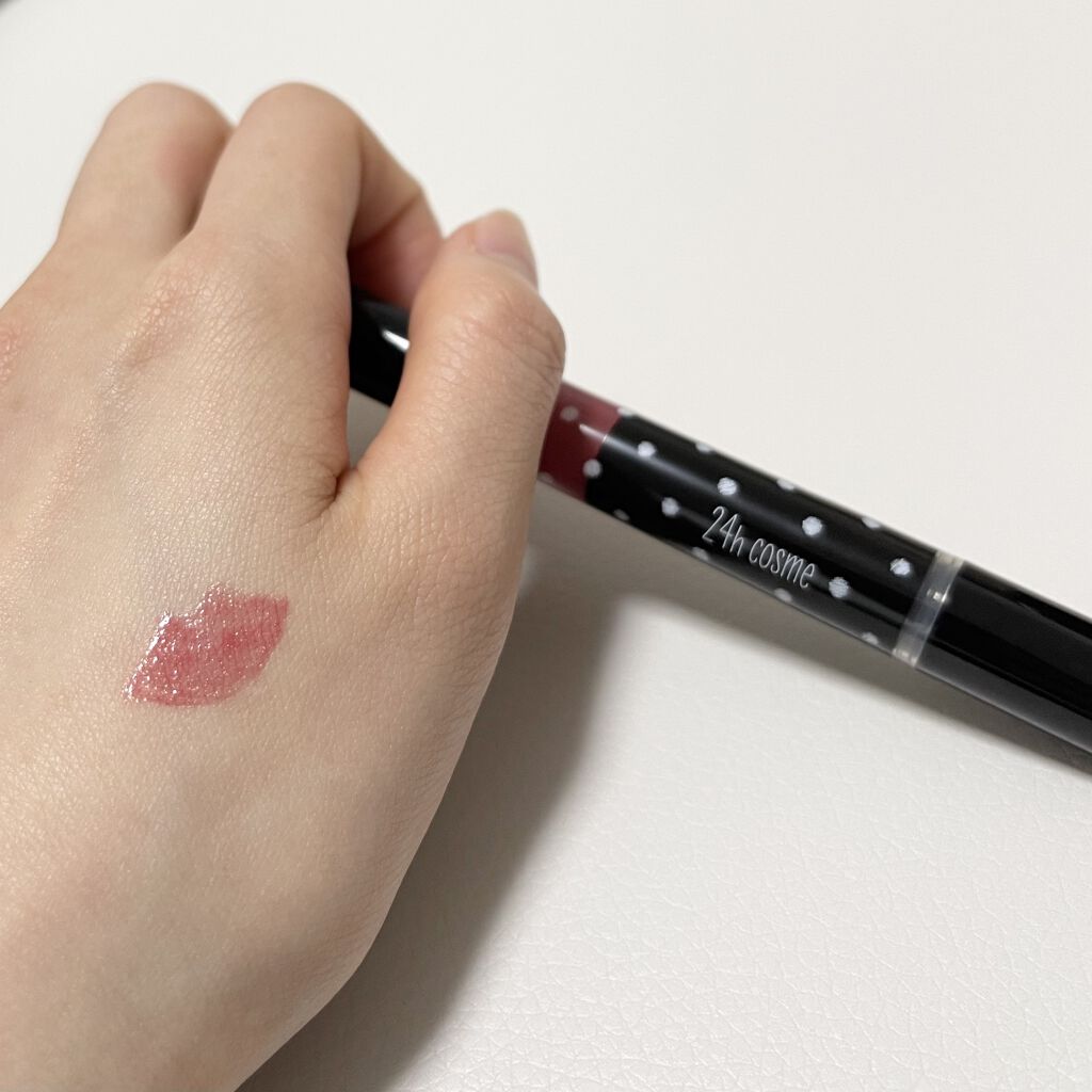 24  ミネラルリップグロス/24h cosme/リップグロスを使ったクチコミ（1枚目）