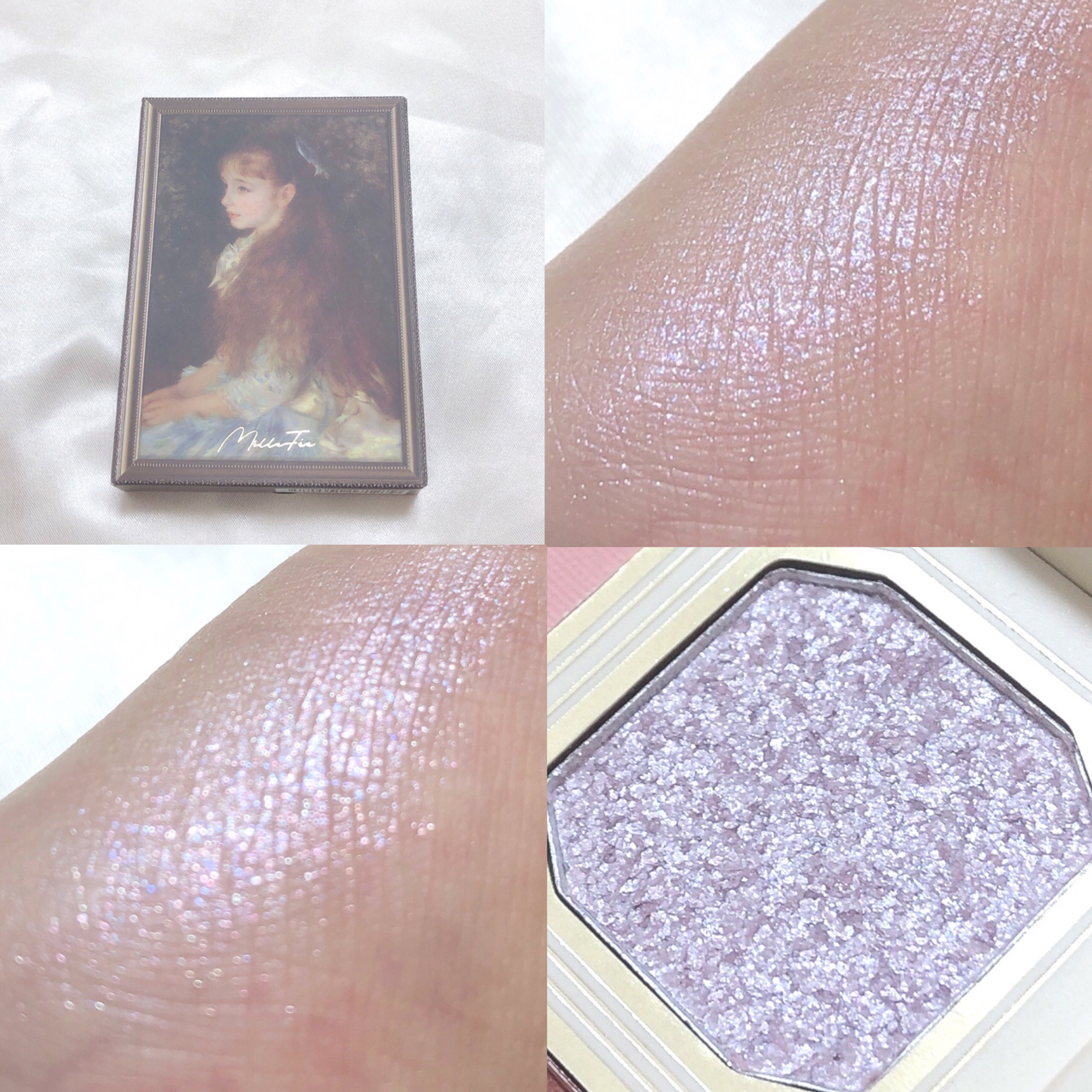 ミリコアイシャドウ 413 ポイントパープル/ビューティーワールド/単色アイシャドウを使ったクチコミ（3枚目）