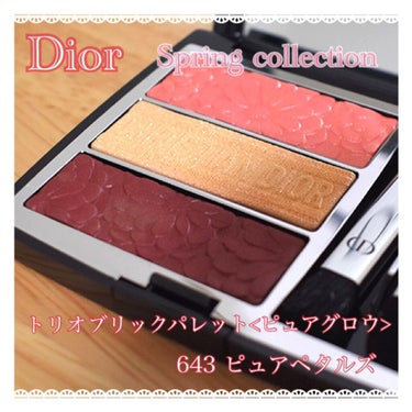 トリオ ブリック パレット＜ピュア グロウ＞/Dior/アイシャドウパレットを使ったクチコミ（1枚目）