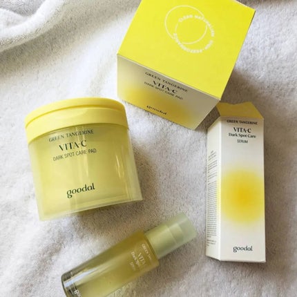 グリーンタンジェリン ビタC ダークスポットケアセラム/goodal/美容液を使ったクチコミ(6枚目)