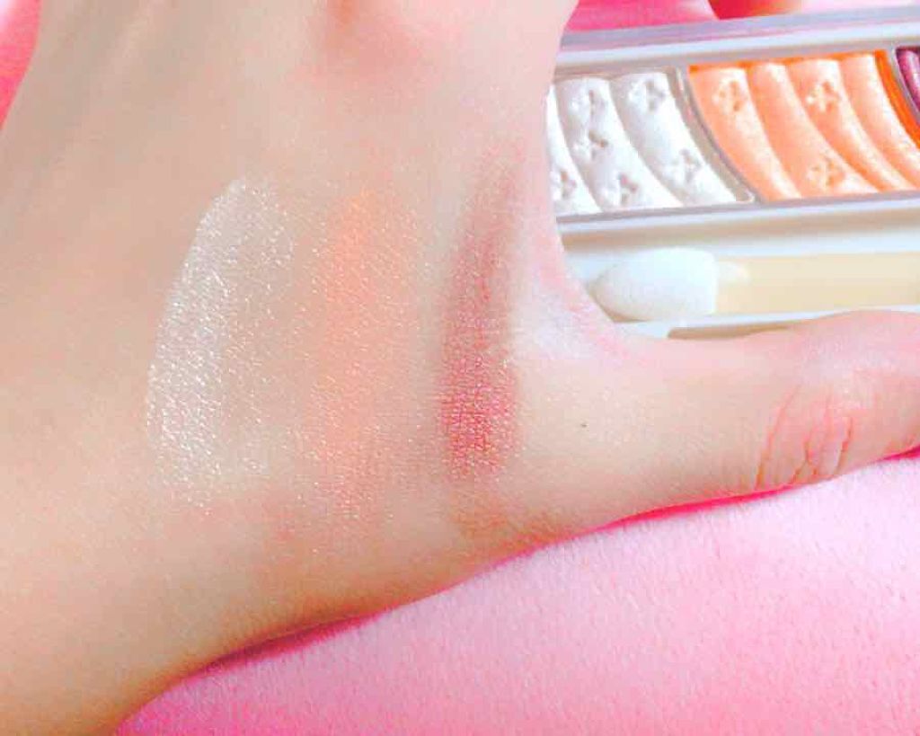 トーンアップアイシャドウ/CEZANNE/アイシャドウパレットを使ったクチコミ(3枚目)