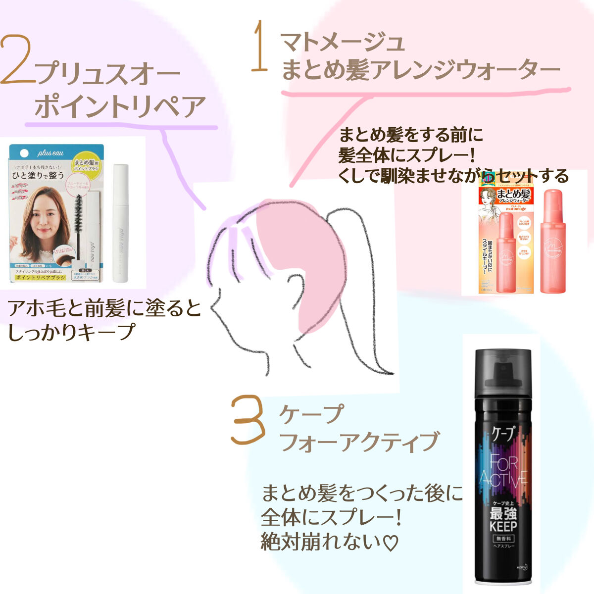 まとめ髪アレンジウォーター/マトメージュ/ヘアミストを使ったクチコミ（2枚目）