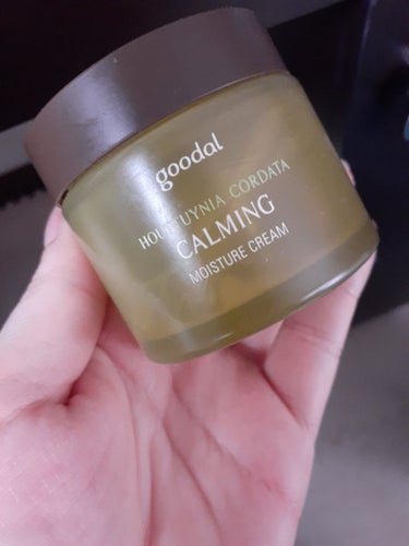 使いきり２個目の感想
【使った商品】goodal　CALMING moistureCream
【商品の特徴】水分クリーム　油分、グリセリン少なめ
【肌質】混合肌、ニキビ肌
【テクスチャ】軽い
【どんな人