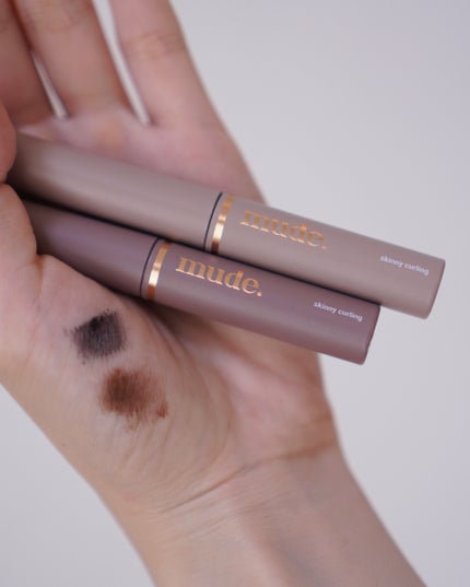 スキニーマスカラ/mude/マスカラを使ったクチコミ(3枚目)