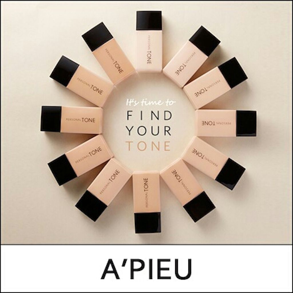 A’pieu パーソナルトーンファンデーションのクチコミ「全12色あるファンデは自分色がゲットできると思います！
元々肌が白い友人のため、国内のファンデ.....」（3枚目）