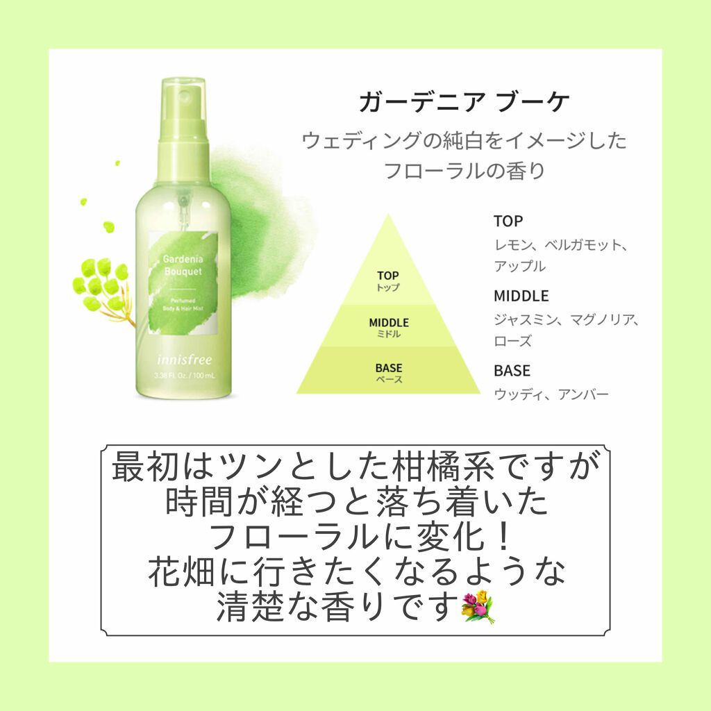 パフュームド ボディ&ヘアミスト/innisfree/香水(その他)を使ったクチコミ(3枚目)