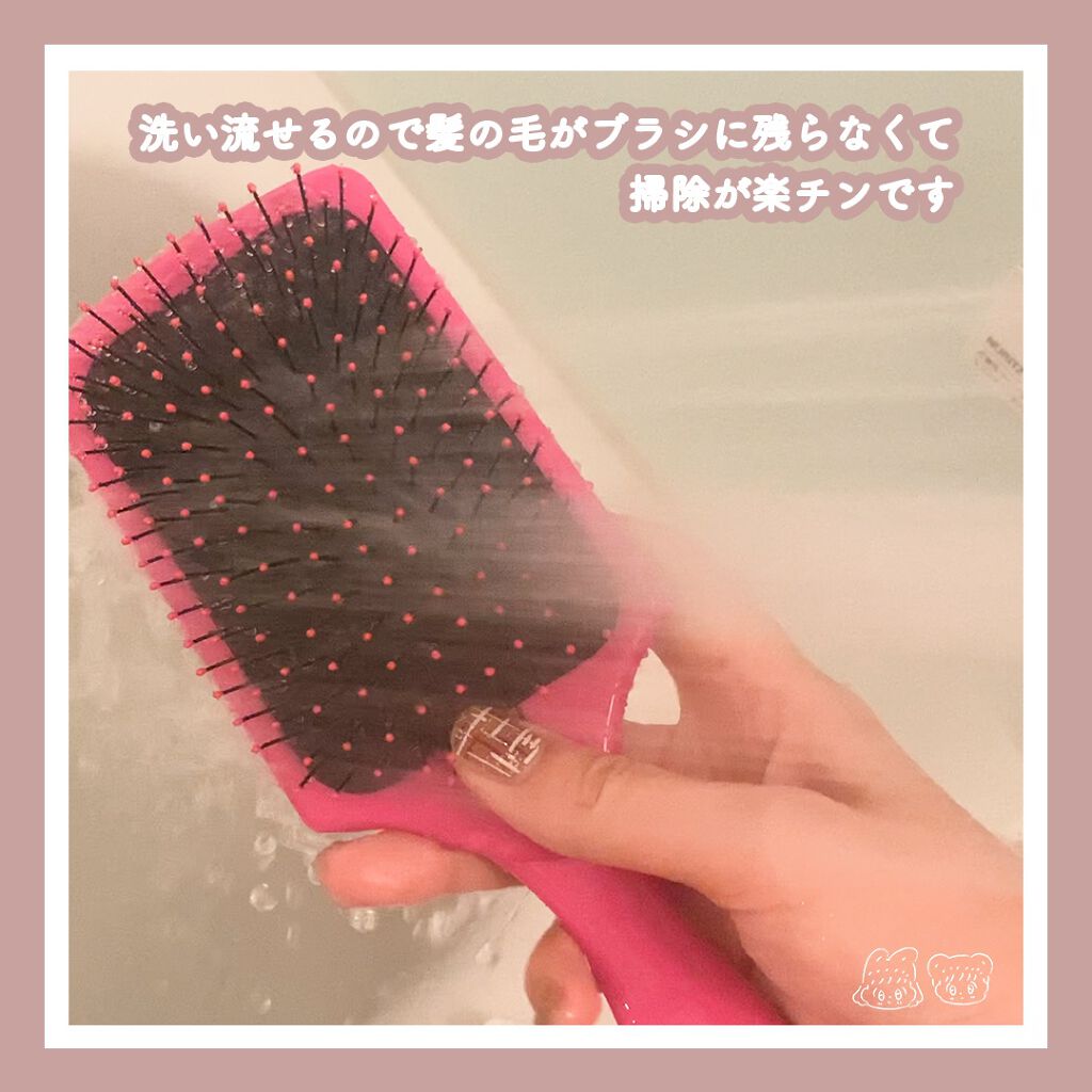プロパドル ディタングラー ピンク/ウェットブラシ/ヘアブラシを使ったクチコミ(3枚目)