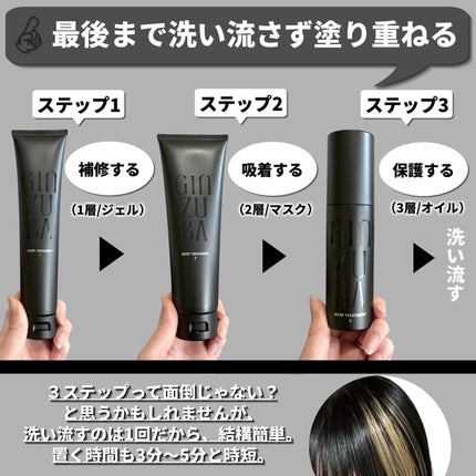 3ステップトリートメント/GINZUBA/ヘアマスク・ヘアパックを使ったクチコミ(4枚目)