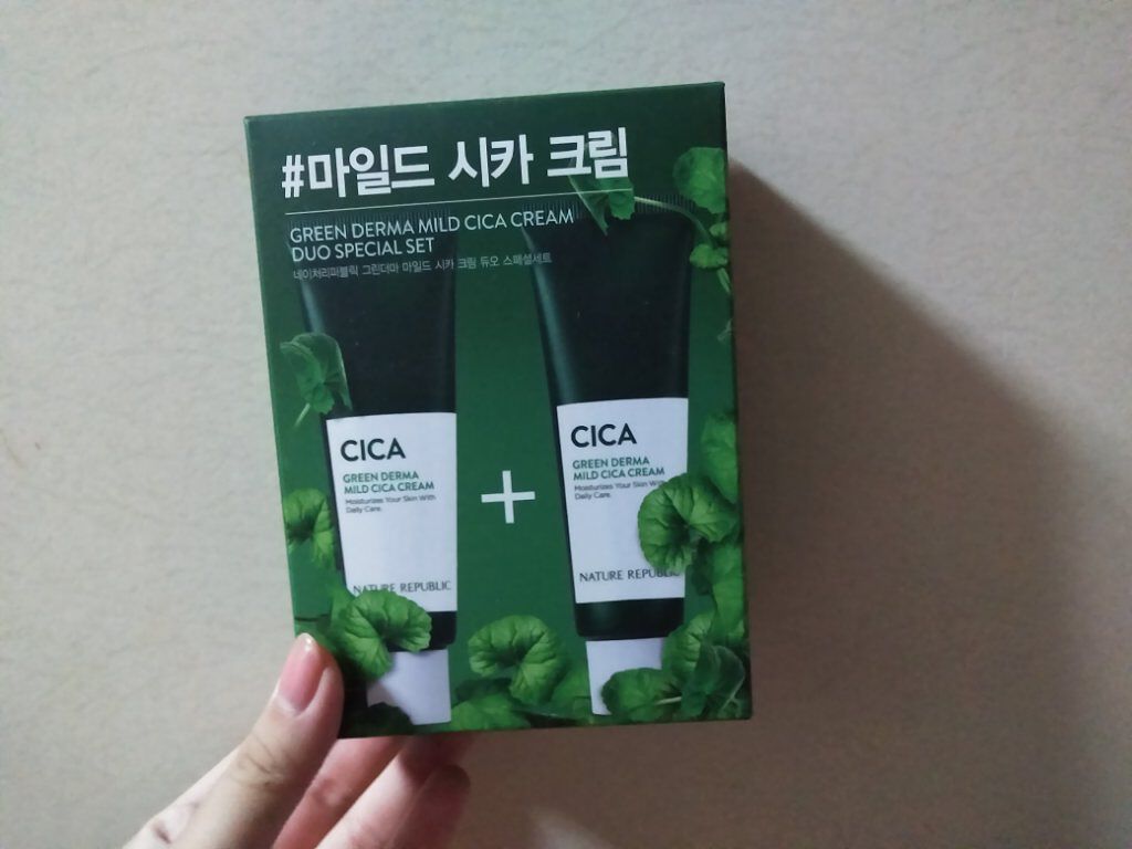グリーン ダーマ マイルド クリーム/ネイチャーリパブリック/フェイスクリームを使ったクチコミ(1枚目)