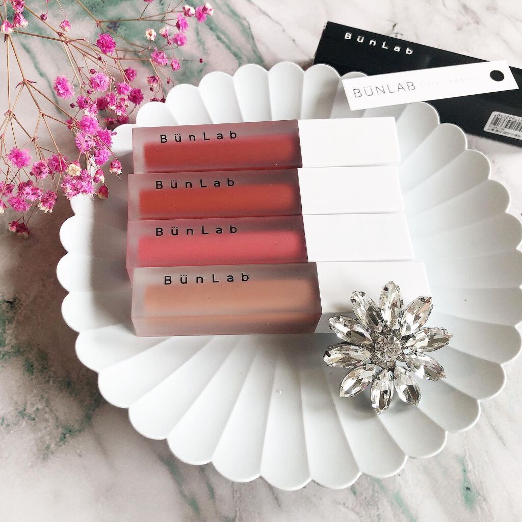 カラーウェイベルベットリップティント/BUNLAB/リップティントを使ったクチコミ(1枚目)