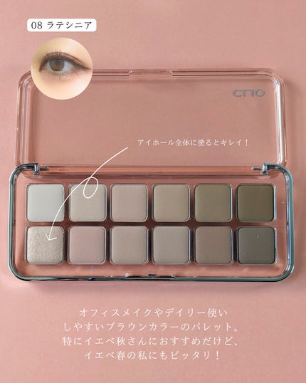 プロ アイ パレット エアー/CLIO/アイシャドウパレットを使ったクチコミ(5枚目)