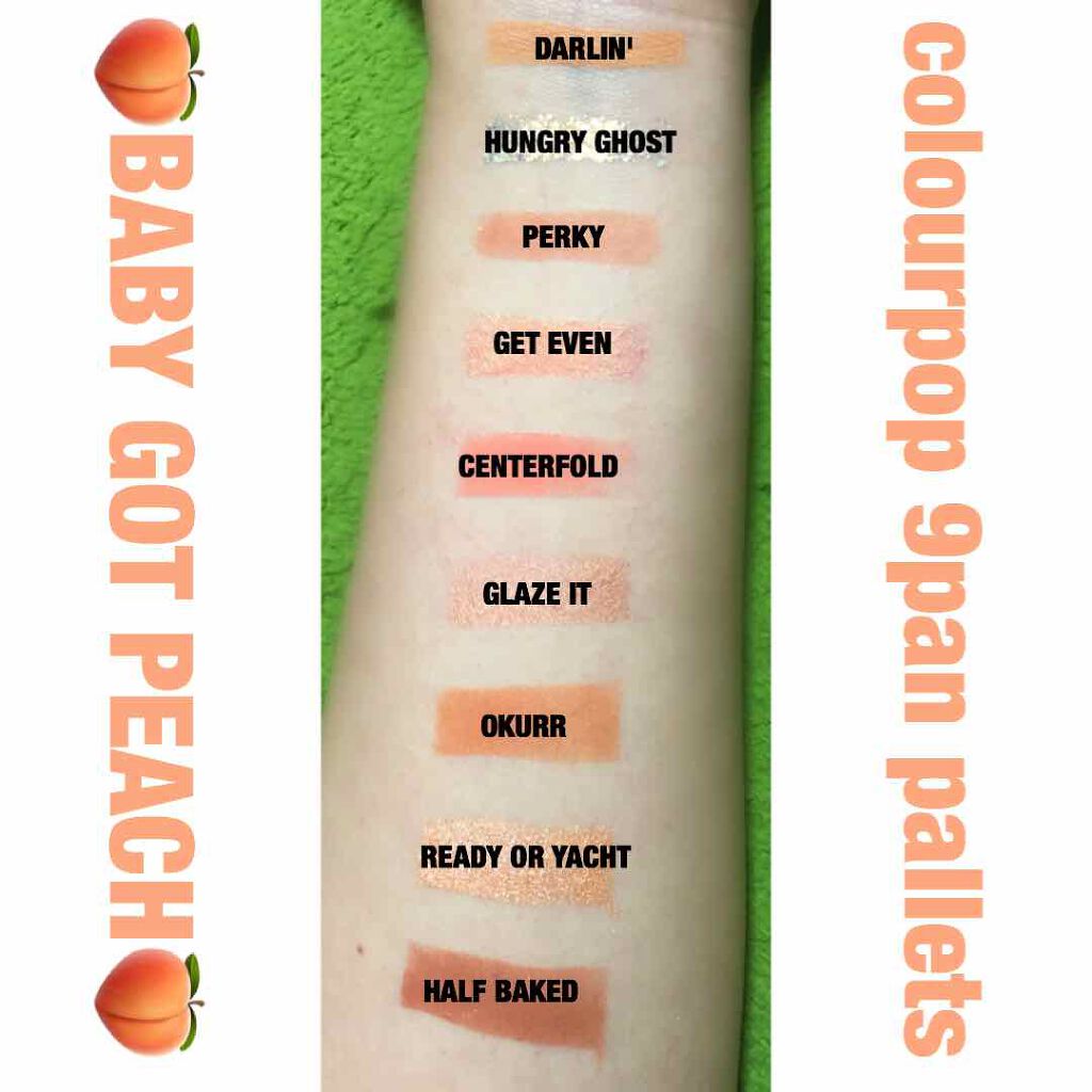 Eye Palette-Baby Got Peach /ColourPop/アイシャドウパレットを使ったクチコミ（3枚目）