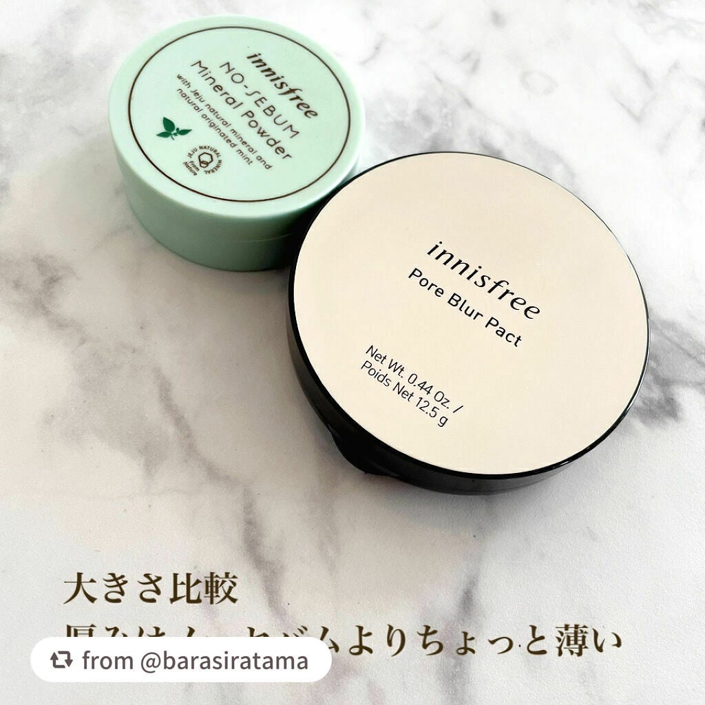 ポアブラー パクト/innisfree/プレストパウダーを使ったクチコミ(5枚目)