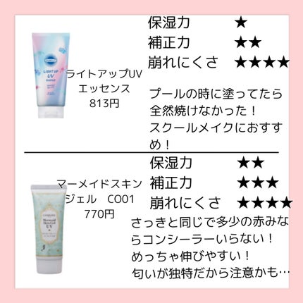 マーメイドスキンジェルUV/キャンメイク/日焼け止めジェルを使ったクチコミ(4枚目)