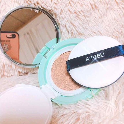 エアフィットクッション/A’pieu/クッションファンデーションを使ったクチコミ(2枚目)