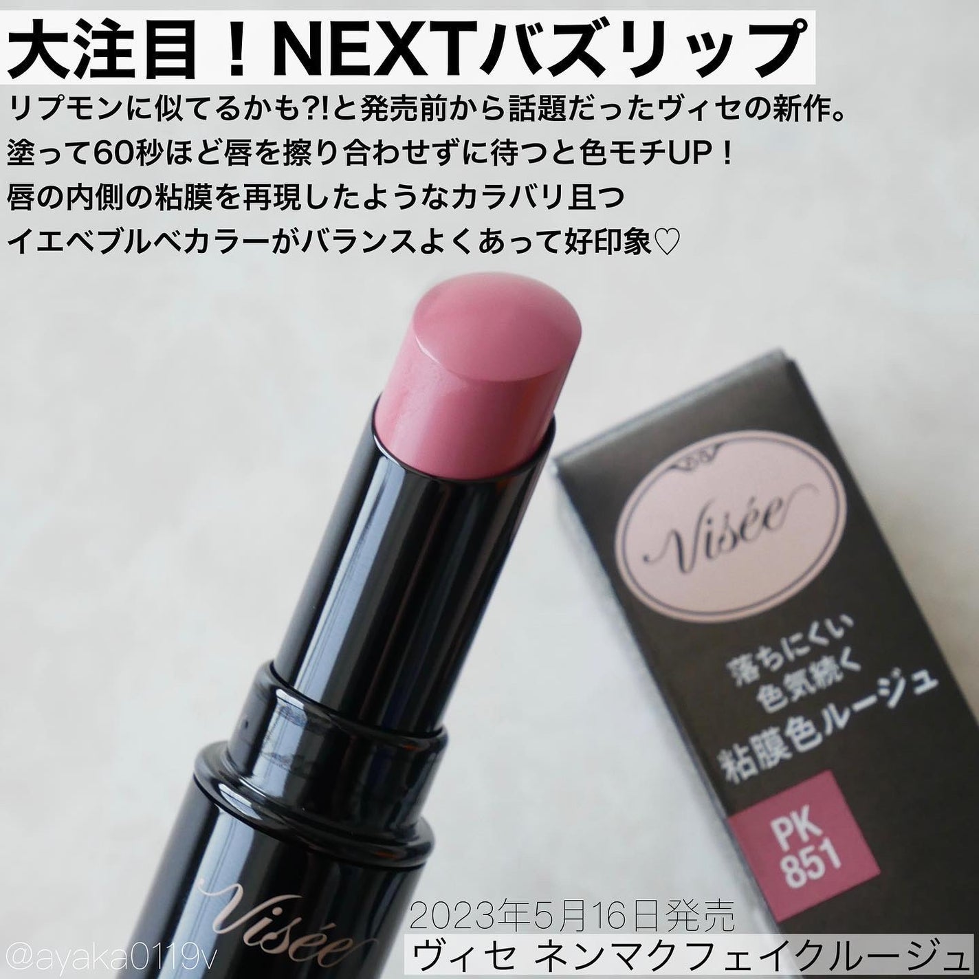 ネンマクフェイク ルージュ/Visée/口紅を使ったクチコミ(2枚目)