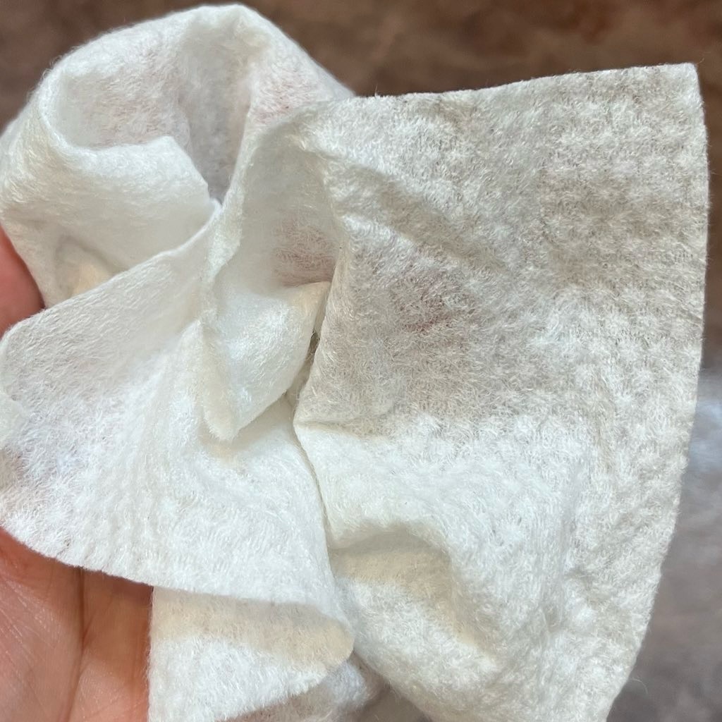 使い捨て洗顔タオル/セリア/クレンジングタオルを使ったクチコミ（3枚目）