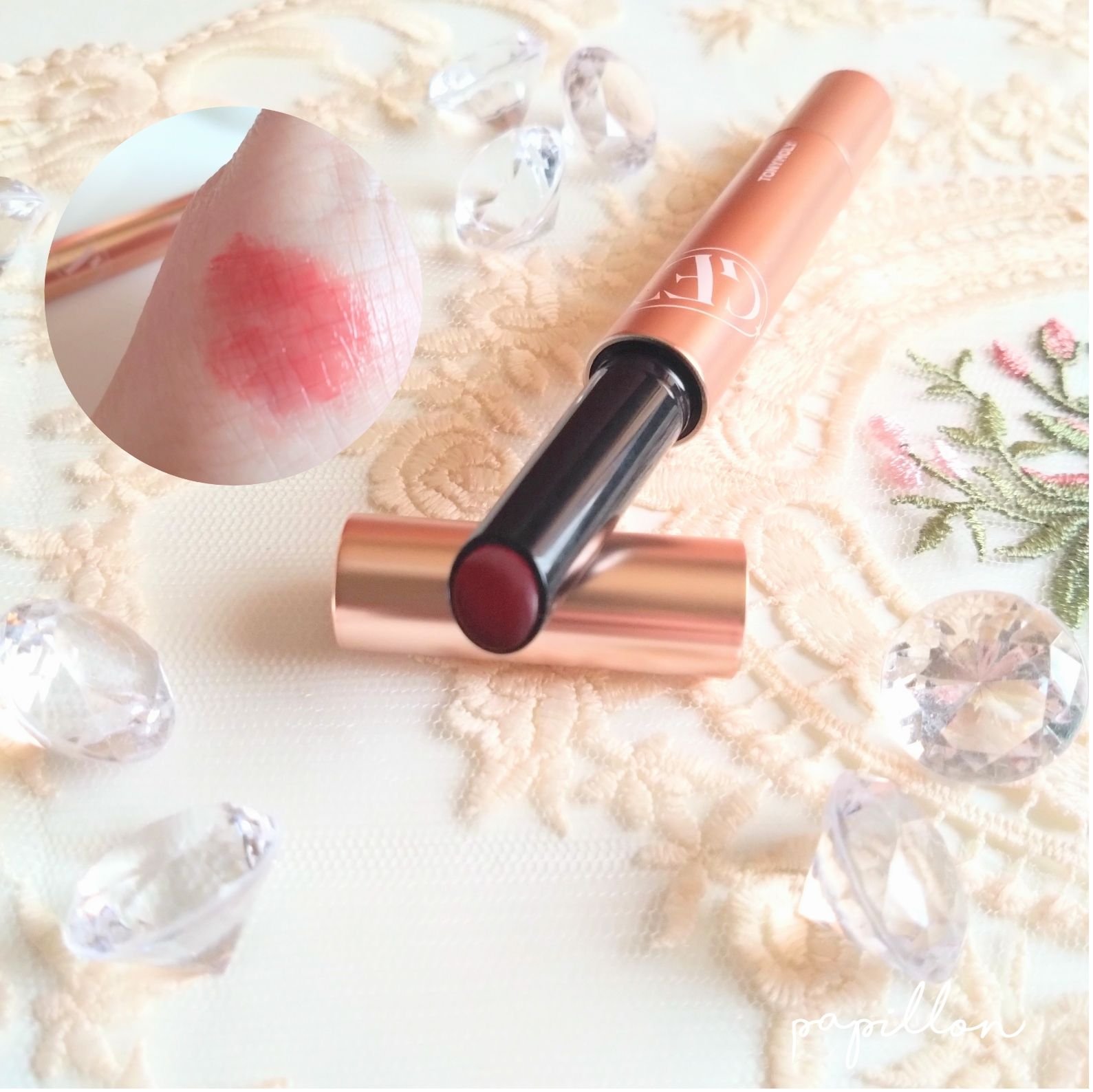 ゲットイットティントグレーズバーム/TONYMOLY/リップティントを使ったクチコミ（3枚目）