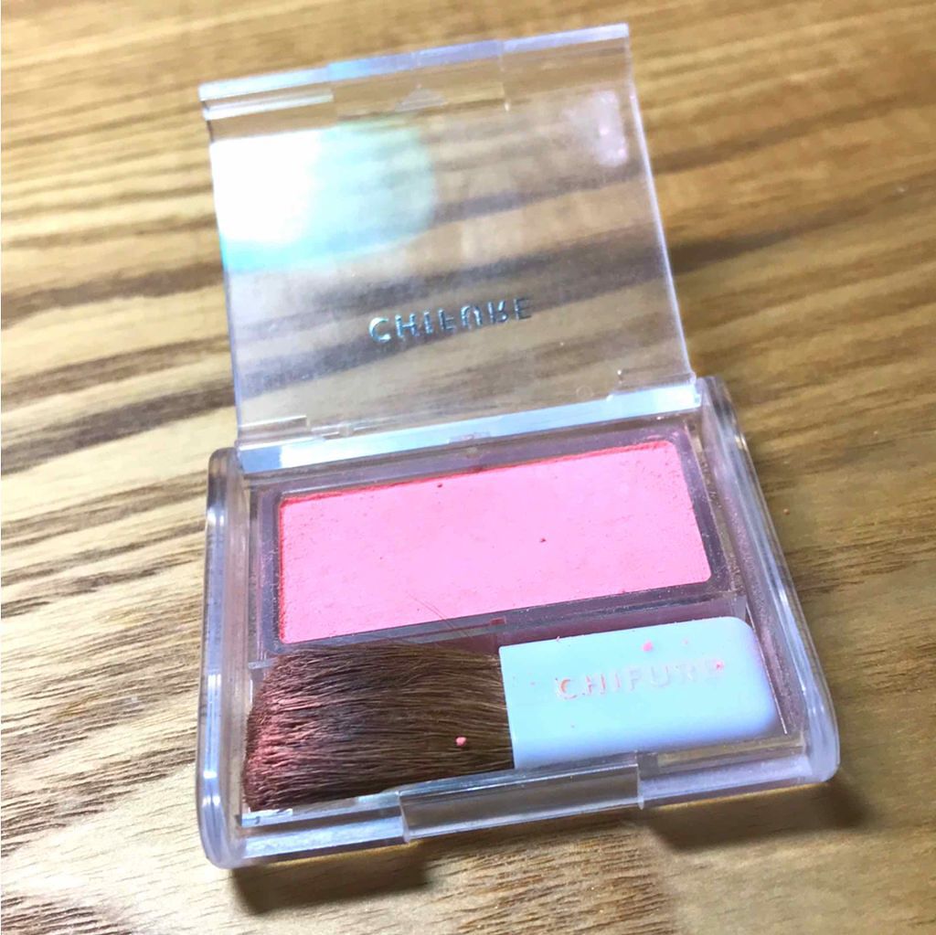 チーク カラー(ブラシ付)/ちふれ/パウダーチークを使ったクチコミ(2枚目)