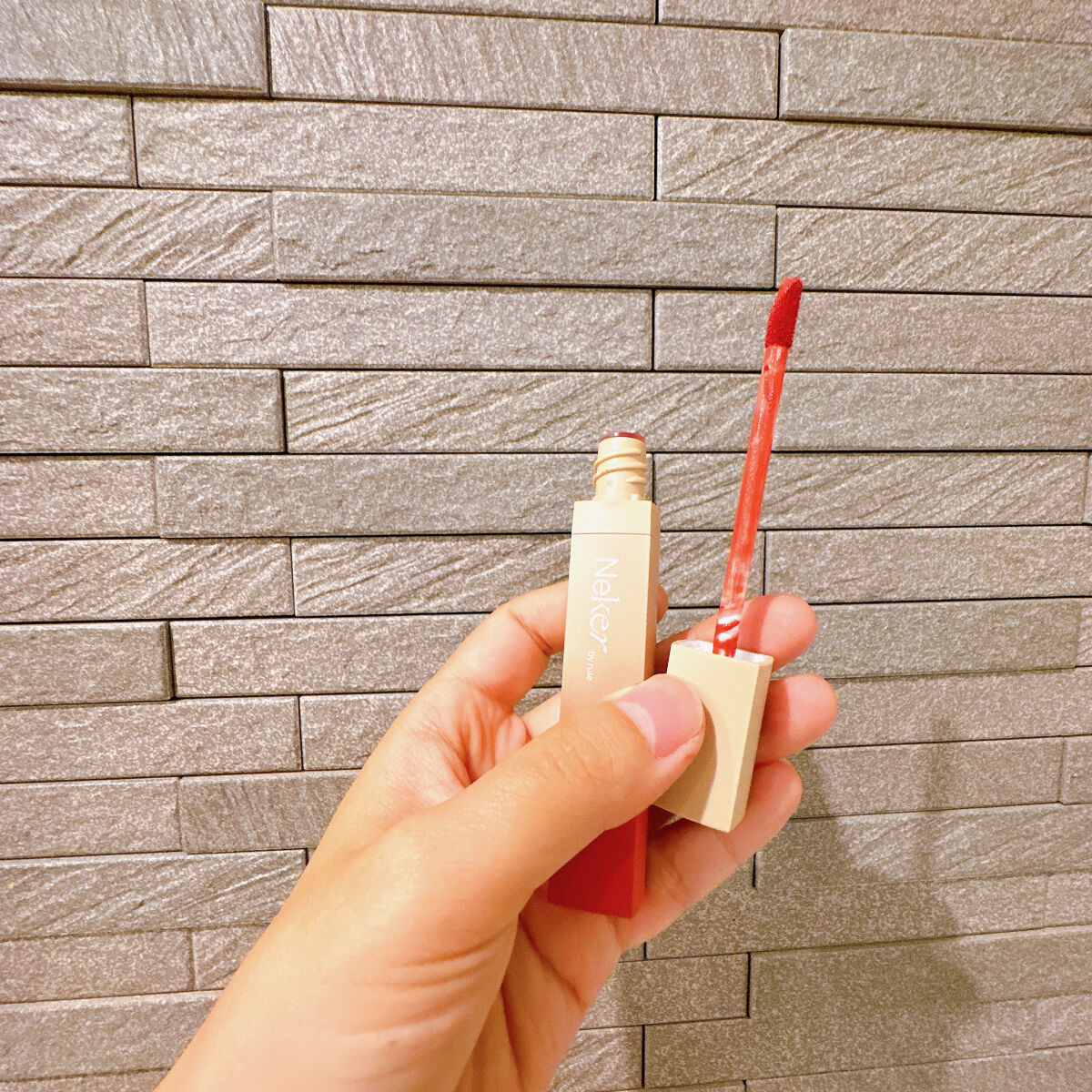 カラースエードリップロッカー 08 ディープムードレッド/Neker /口紅を使ったクチコミ（2枚目）