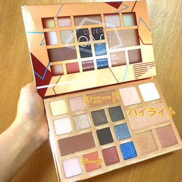 Desert Oasis Highlighter & Eyshadow Palette/bh cosmetics/パウダーアイシャドウを使ったクチコミ（1枚目）