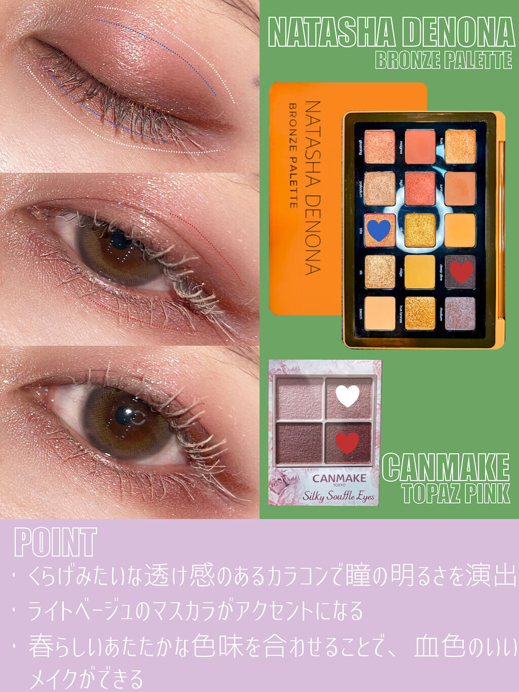 BRONZE PALETTE/Natasha Denona/アイシャドウパレットを使ったクチコミ（3枚目）