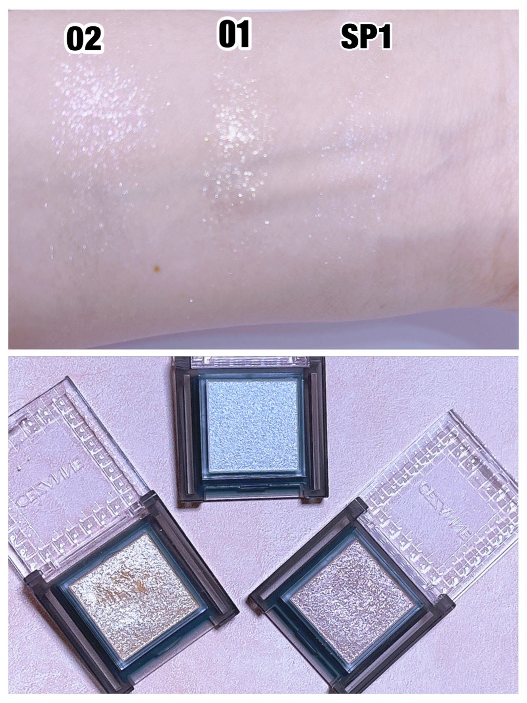 シングルシャイニーアイシャドウ/CEZANNE/アイシャドウを使ったクチコミ(3枚目)