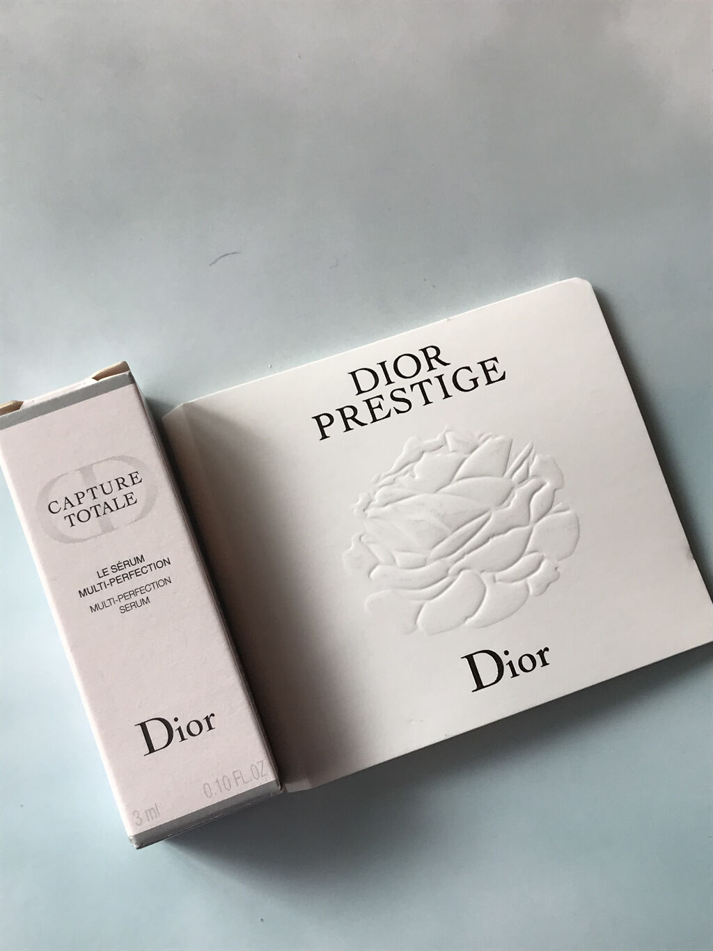 Dior プレステージ マイクロ ユイル ド ローズ セラムのクチコミ「Diorのサンプルを
美容知識バキバキの
美容男子友達からもらいました♡

Dior 
CAP.....」（1枚目）