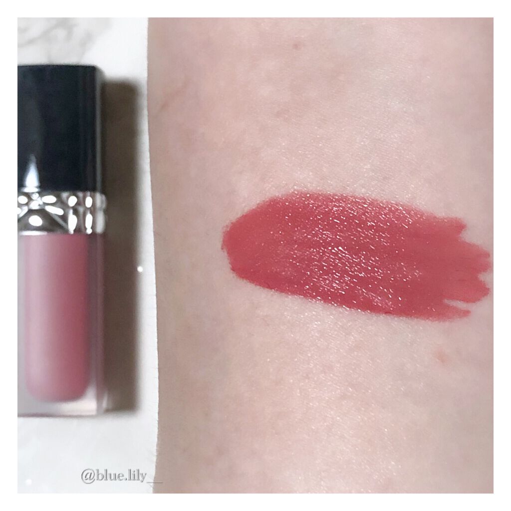 ルージュ ディオール フォーエヴァー リキッド 458 フォーエヴァー パリ/Dior/口紅を使ったクチコミ（3枚目）