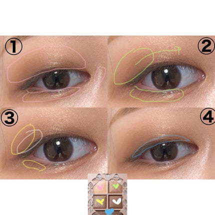 アイシャドウブラシセット/ロージーローザ/メイクブラシを使ったクチコミ(2枚目)