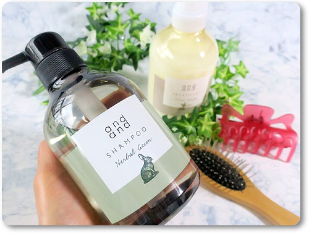 静かに ハーバルグリーンの香り シャンプー/and and/市販シャンプーを使ったクチコミ（1枚目）
